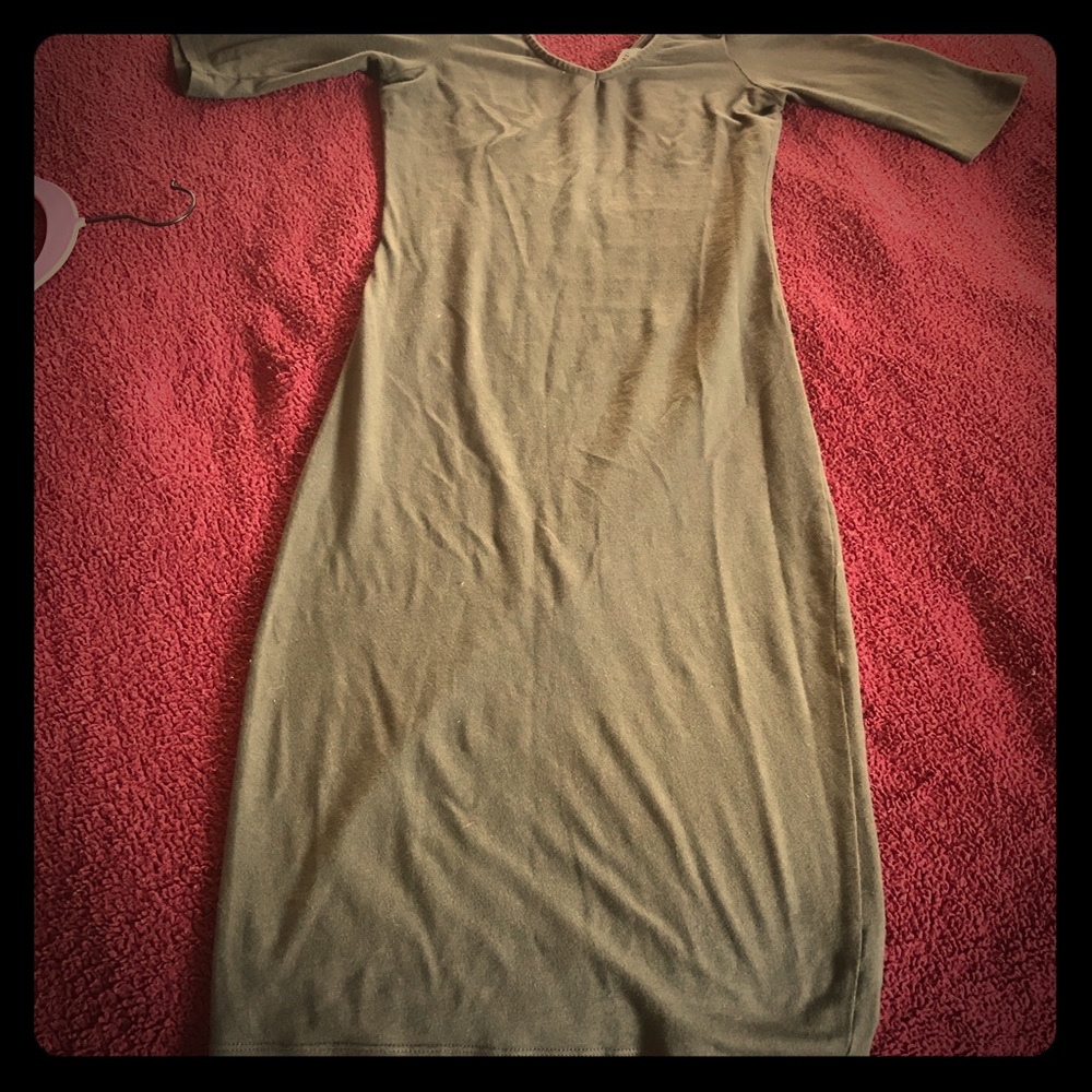 Zenna beautiful dress olive color size S
